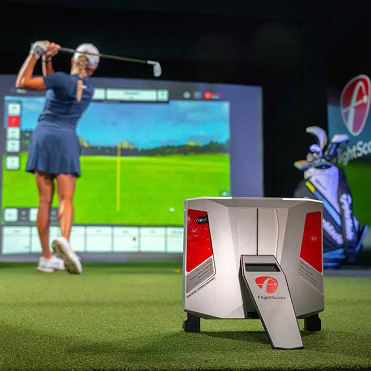 X3 Golf Launch Monitor Professional FlightScope golf simulator ...