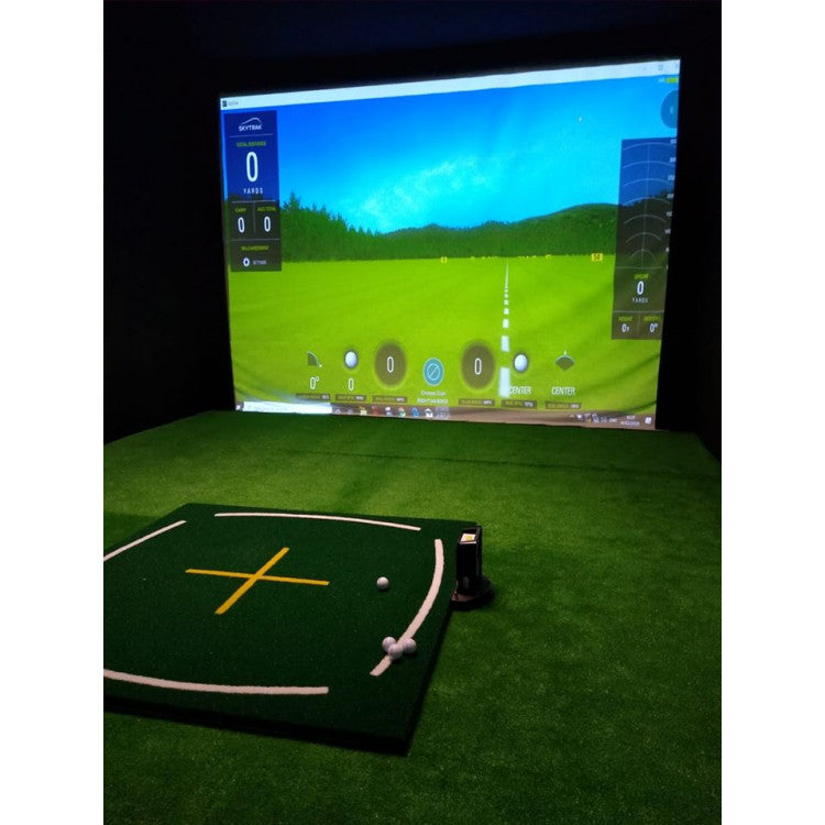 Golf Simulator hitting Screen